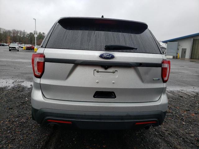 1FM5K8AR0GGC61766 - 2016 FORD EXPLORER POLICE INTERCEPTOR SILVER photo 6
