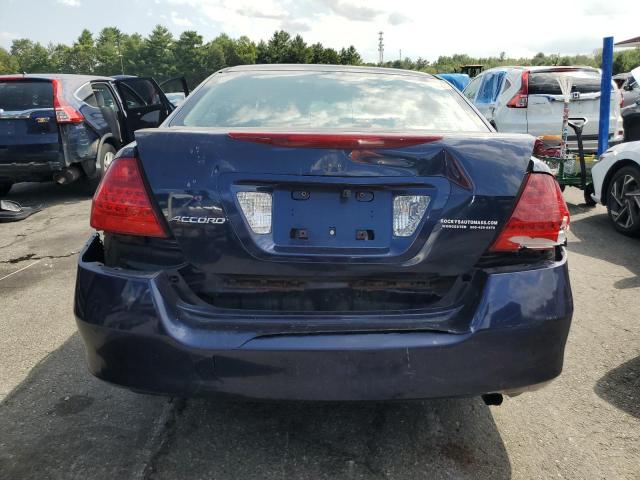 1HGCM56167A198426 - 2007 HONDA ACCORD VALUE BLUE photo 6