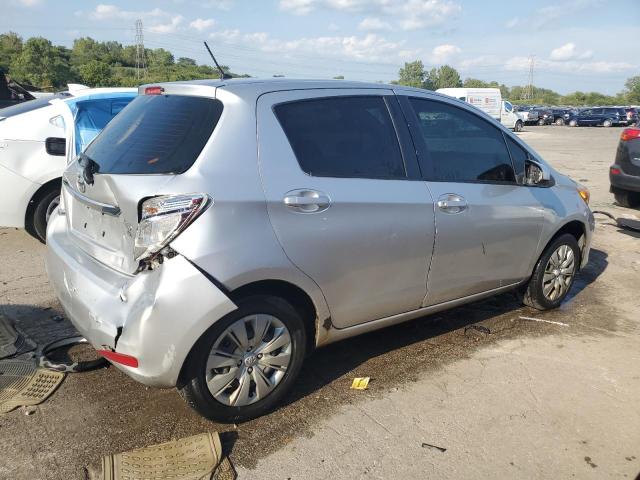 JTDKTUD34DD557665 - 2013 TOYOTA YARIS SILVER photo 3