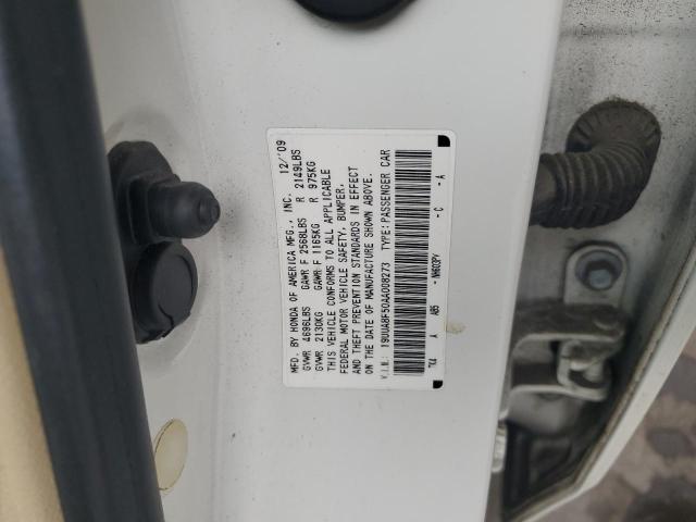 19UUA8F50AA008273 - 2010 ACURA TL WHITE photo 12
