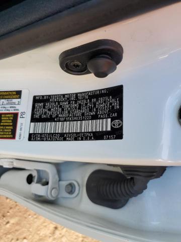 4T1BF1FK5HU351220 - 2017 TOYOTA CAMRY LE 白色 照片 12