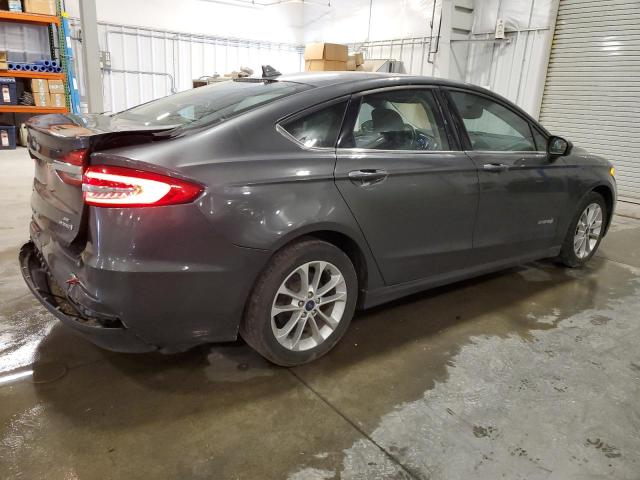 3FA6P0LU0KR284209 - 2019 FORD FUSION SE GRAY photo 3