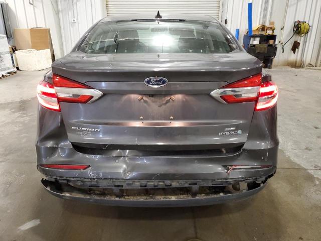 3FA6P0LU0KR284209 - 2019 FORD FUSION SE GRAY photo 6