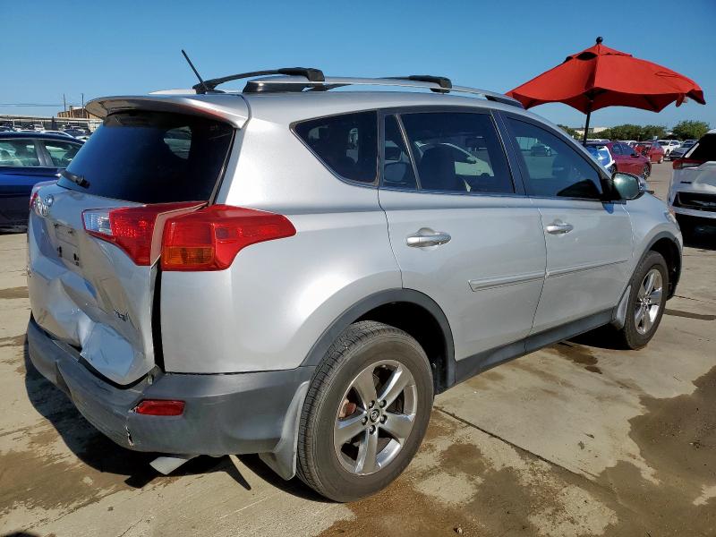 JTMWFREV6FD059041 - 2015 TOYOTA RAV4 XLE SILVER photo 3