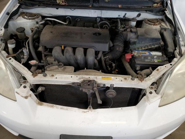 2T1KR32E95C400175 - 2005 TOYOTA COROLLA MA XR WHITE photo 11