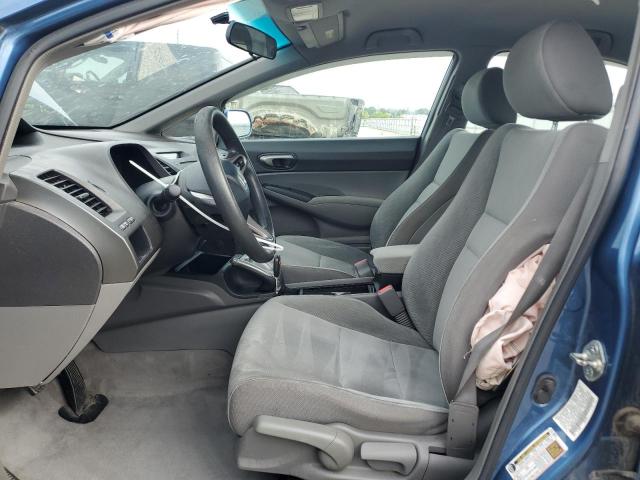 19XFA1F51AE042914 - 2010 HONDA CIVIC LX BLUE photo 7