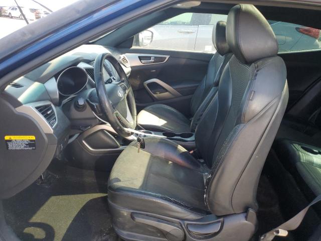 KMHTC6AD4GU302348 - 2016 HYUNDAI VELOSTER BLUE photo 7