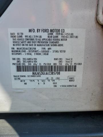 MAJ6S3GL6LC385708 - 2020 FORD ECOSPORT SE Ақ фото 13