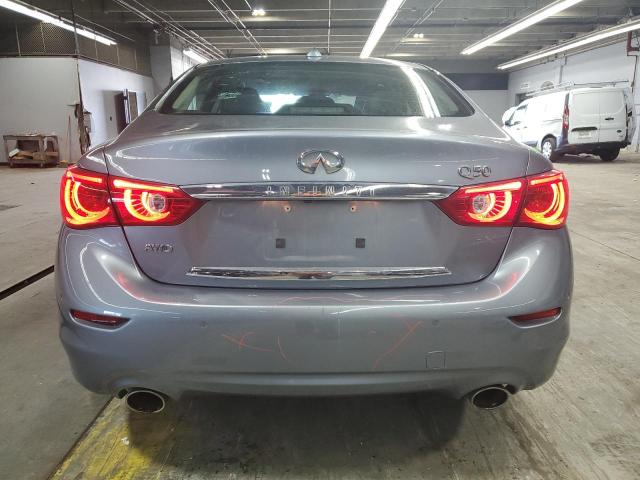 JN1BV7AR2EM680597 - 2014 INFINITI Q50 BASE BLUE photo 6