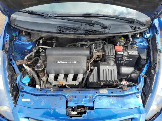 JHMGD38448S018897 - 2008 HONDA FIT BLUE photo 11
