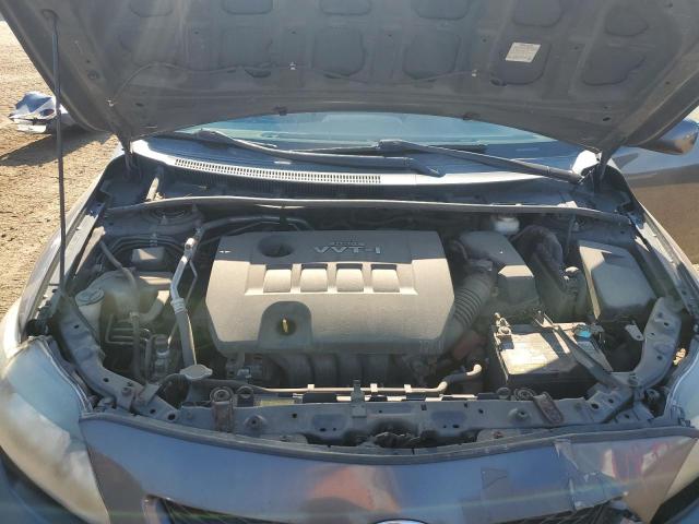 2T1BU4EEXAC443711 - 2010 TOYOTA COROLLA BASE GRAY photo 11