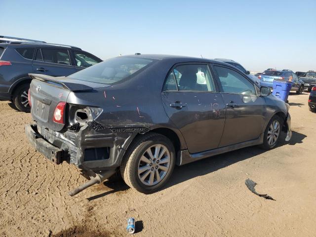 2T1BU4EEXAC443711 - 2010 TOYOTA COROLLA BASE GRAY photo 3