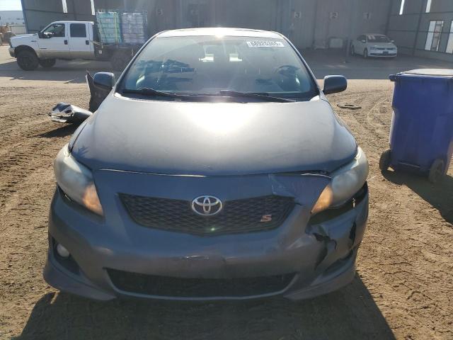 2T1BU4EEXAC443711 - 2010 TOYOTA COROLLA BASE GRAY photo 5