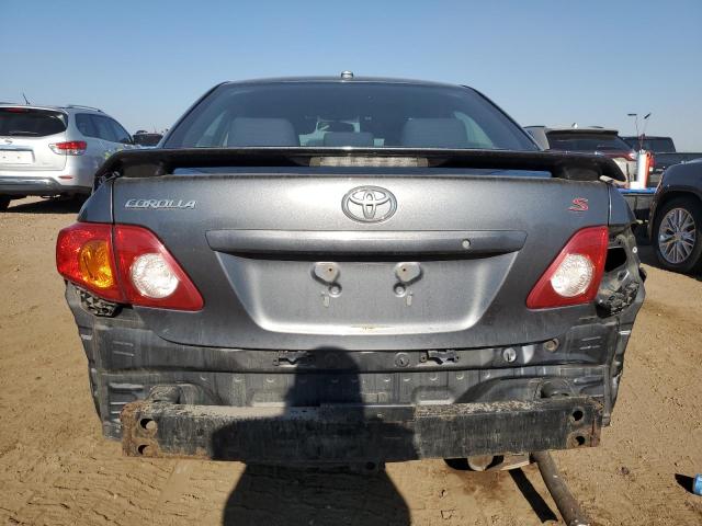 2T1BU4EEXAC443711 - 2010 TOYOTA COROLLA BASE GRAY photo 6