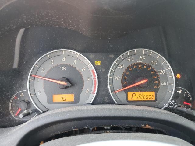 2T1BU4EEXAC443711 - 2010 TOYOTA COROLLA BASE GRAY photo 9