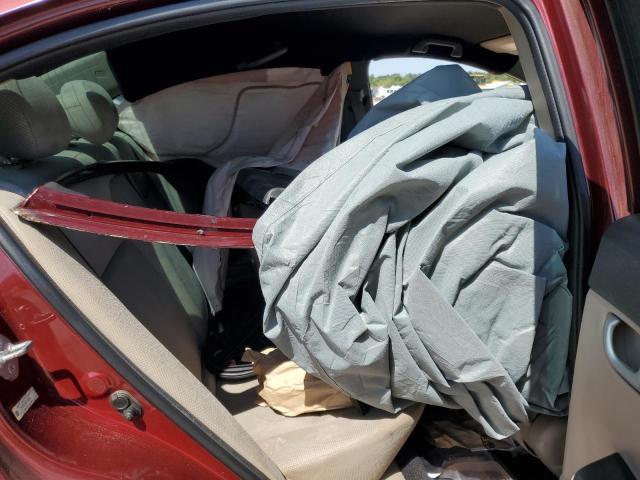 2HGFB2F58CH606893 - 2012 HONDA CIVIC LX BURGUNDY photo 10