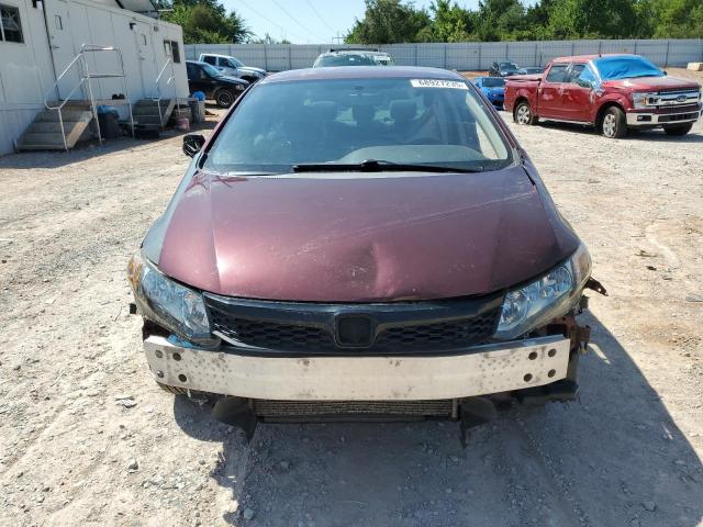 2HGFB2F58CH606893 - 2012 HONDA CIVIC LX BURGUNDY photo 5