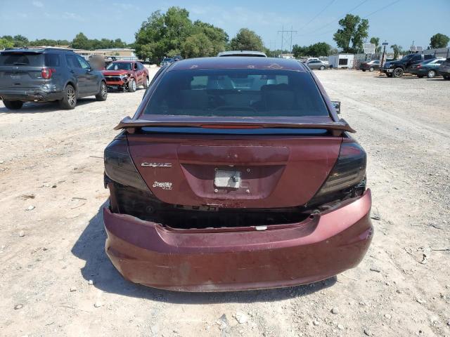 2HGFB2F58CH606893 - 2012 HONDA CIVIC LX BURGUNDY photo 6