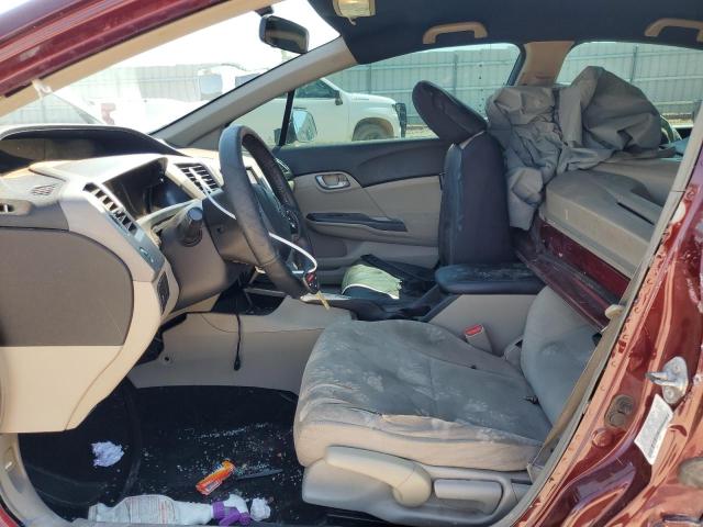 2HGFB2F58CH606893 - 2012 HONDA CIVIC LX BURGUNDY photo 7