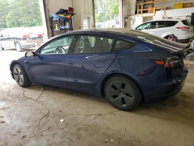 5YJ3E1EB7NF189706 - 2022 TESLA MODEL 3 BLUE photo 2