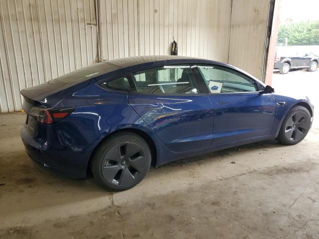 5YJ3E1EB7NF189706 - 2022 TESLA MODEL 3 BLUE photo 3