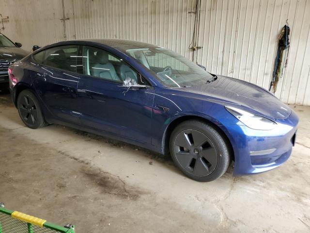 5YJ3E1EB7NF189706 - 2022 TESLA MODEL 3 BLUE photo 4