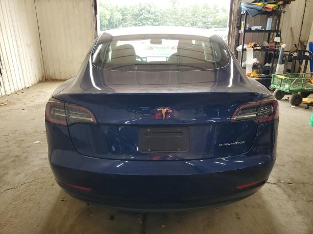 5YJ3E1EB7NF189706 - 2022 TESLA MODEL 3 BLUE photo 6