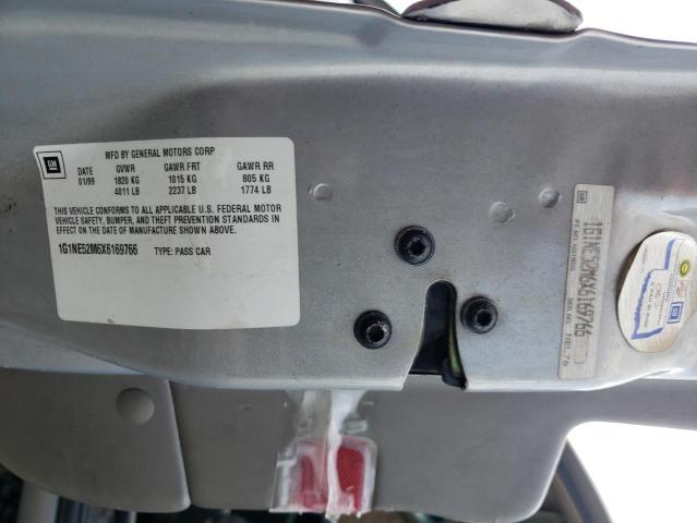 1G1NE52M6X6169766 - 1999 CHEVROLET MALIBU LS SILVER photo 12