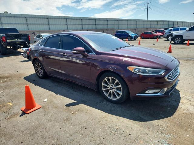3FA6P0HD7HR269711 - 2017 FORD FUSION SE BURGUNDY photo 4