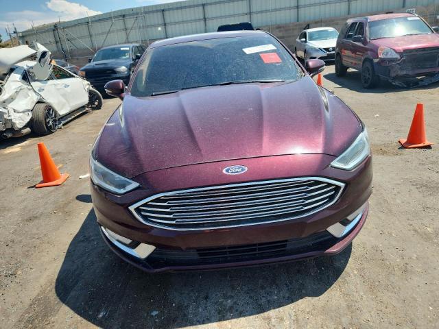 3FA6P0HD7HR269711 - 2017 FORD FUSION SE BURGUNDY photo 5