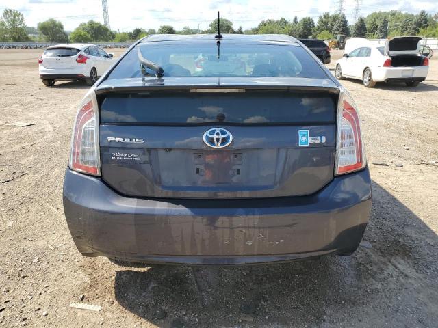 JTDKN3DU7D1686952 - 2013 TOYOTA PRIUS ნაცრისფერი ფოტო 6