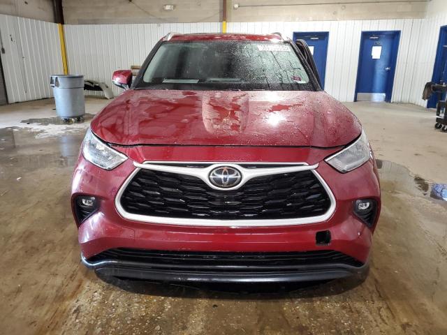 5TDGZRAH1LS510839 - 2020 TOYOTA HIGHLANDER XLE წითელი ფოტო 5