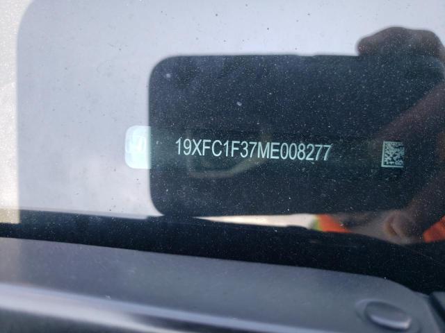 19XFC1F37ME008277 - 2021 HONDA CIVIC EX BLACK photo 12