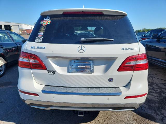 4JGDA5HB4FA505460 - 2015 MERCEDES-BENZ ML 350 4MATIC WHITE photo 6