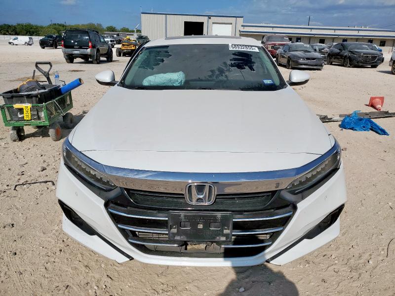 1HGCV1F5XMA084742 - 2021 HONDA ACCORD EXL WHITE photo 5