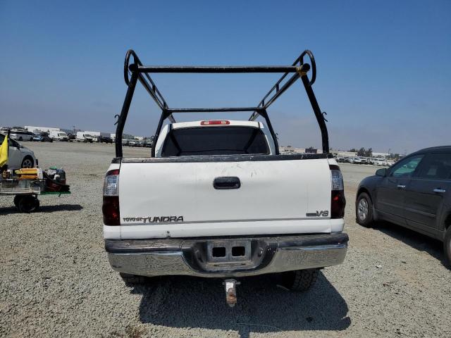 5TBET34105S479762 - 2005 TOYOTA TUNDRA DOUBLE CAB SR5 WHITE photo 6