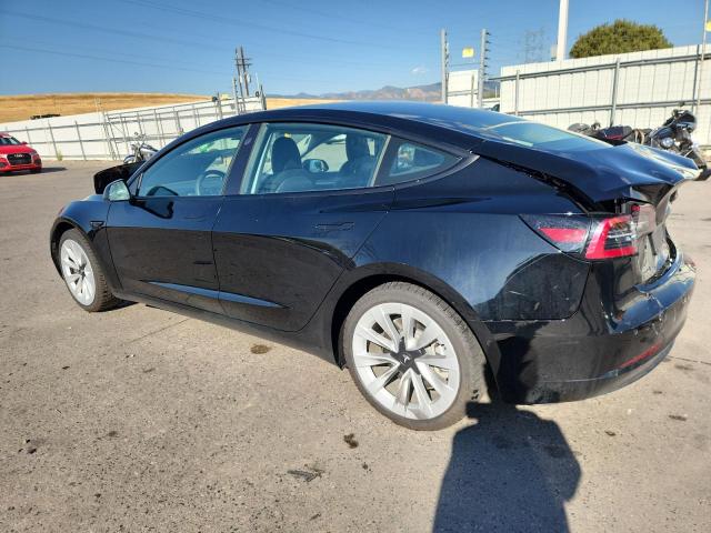 5YJ3E1EB8MF015125 - 2021 TESLA MODEL 3 BLACK photo 2