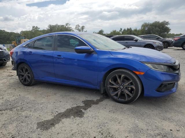 19XFC2F8XLE005034 - 2020 HONDA CIVIC SPORT BLUE photo 4