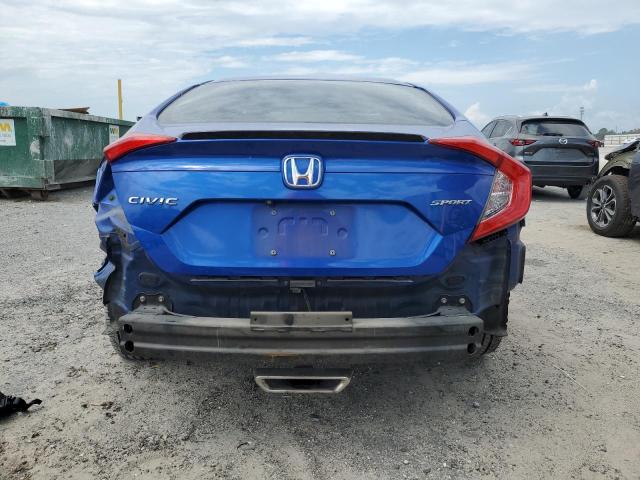 19XFC2F8XLE005034 - 2020 HONDA CIVIC SPORT BLUE photo 6