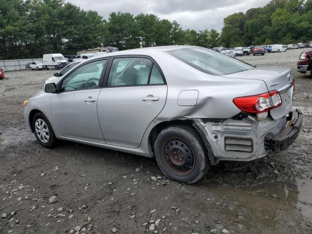 2T1BU4EE0BC730279 - 2011 TOYOTA COROLLA BASE SILVER photo 2