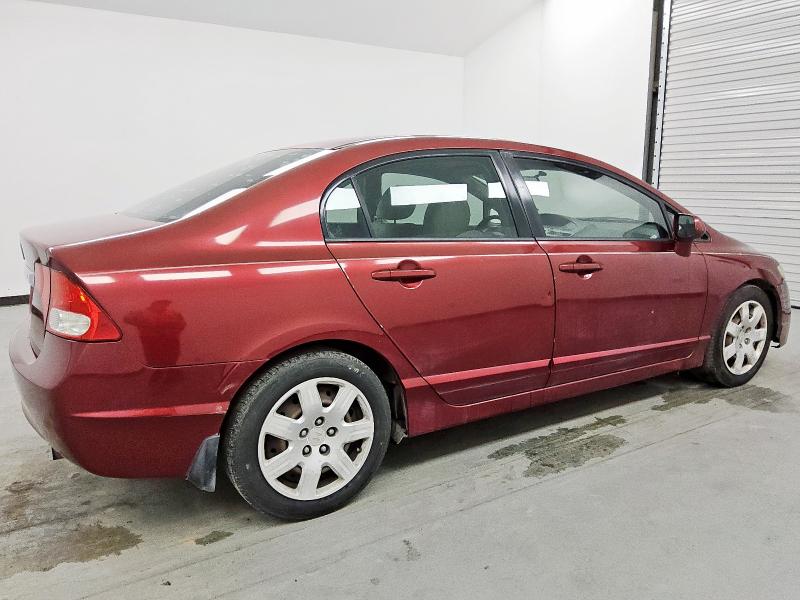 2HGFA16539H342259 - 2009 HONDA CIVIC LX 勃艮第红 照片 3