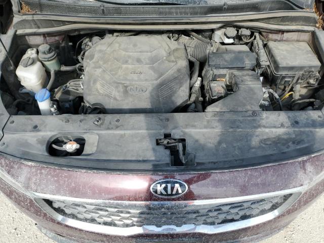 KNDMB5C16L6625338 - 2020 KIA SEDONA LX MAROON photo 12