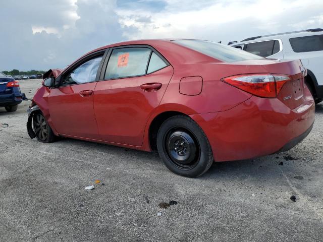 5YFBURHE5EP123307 - 2014 TOYOTA COROLLA L RED photo 2