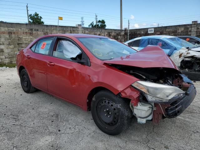 5YFBURHE5EP123307 - 2014 TOYOTA COROLLA L RED photo 4