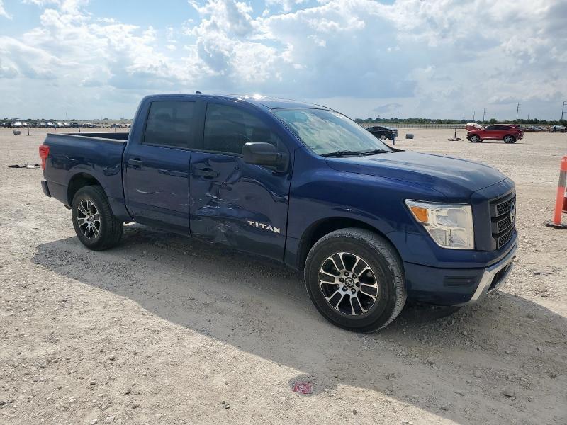1N6AA1EC7NN104051 - 2022 NISSAN TITAN S BLUE photo 4