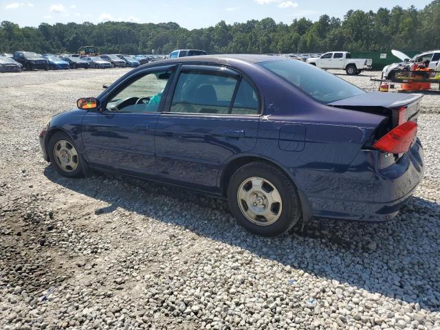 JHMES96695S009144 - 2005 HONDA CIVIC HYBRID BLUE photo 2