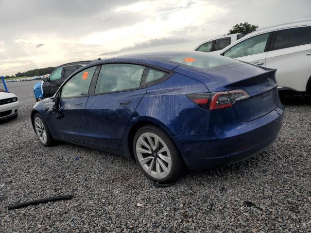 5YJ3E1EA0PF657947 - 2023 TESLA MODEL 3 Niebieski zdjęcie 2