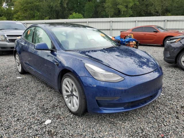 5YJ3E1EA0PF657947 - 2023 TESLA MODEL 3 Niebieski zdjęcie 4