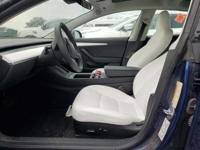 5YJ3E1EA0PF657947 - 2023 TESLA MODEL 3 Niebieski zdjęcie 7
