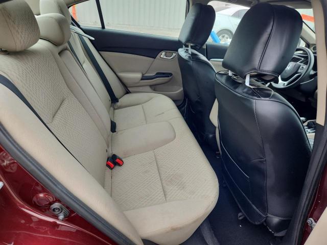 19XFB2F88FE261048 - 2015 HONDA CIVIC EX MAROON photo 10